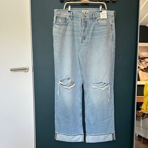 NWT Madewell Low Slung Baggy Jeans